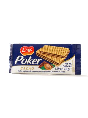 Вафли Gastone Lago Poker с шоколадной начинкой, 45 г * 20 шт